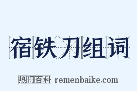 宿铁刀组词是什么意思的图片